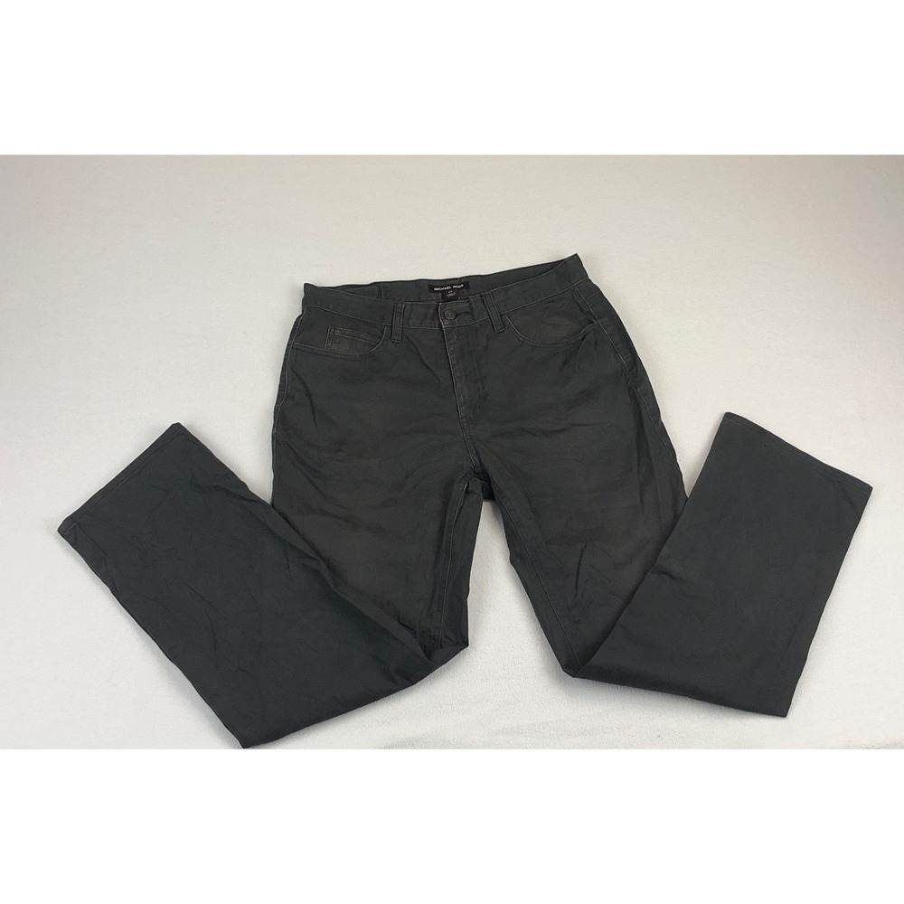 Michael Kors Mens Charcoal‎ Gray Straight Leg Pants Size 33x28 Casual Work Wear